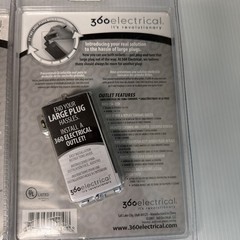 360 Electrical Rotating Duplex Outlet Receptacle White 36010-W Lot Of 2