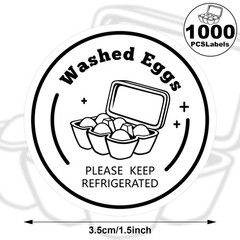 1000 Pcs Farm Fresh Eggs Carton Labels 1.5 Inch Round Self Adhesive Stickers …