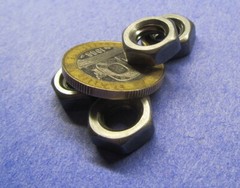 Thin Grade 2 Hex Nut, Steel, RH 5/16″-18 x 3/16″ Height – 300 Pcs