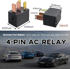4PCS Car AC Relay, G8HL-H71 AC and Starter Relays Replace 39794-S Color: 4 PCS