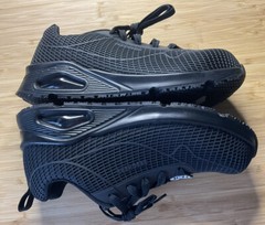 SKECHERS FOR WORK WOMENS,SLIP RESISTANT,SAFETY TOE,MEMORY FOAM SIZE 9.5 BLACK.