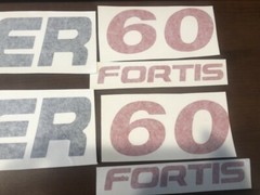 Hyster Forklift decal set Fortis 60 Hyster Forklift without safety kit
