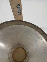 Vintage farmhouse Primitive Galvanized Steel MILK STRAINER 9.5 W X 5″ T