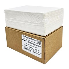 4×6 Shipping Label (1 Stack – 500 Labels) Perforated Postage Thermal Shipping…