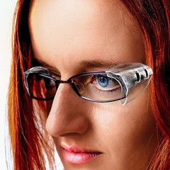 Korty 6 Pairs Eye Glasses Side Shields,Slip on Side Shields for Safety Glasse…
