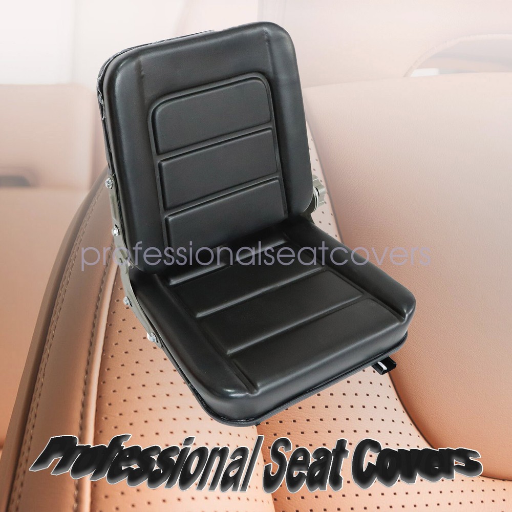 Universal Forklift Seat Lawn Mower Tractor Seat Adjustable Back Mower Excavator