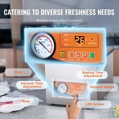 Chamber Vacuum Sealer Commercial Vacuum Sealing Bag Packing Machine 260W