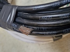 2 AWG Copper THHN THWN-2 Wires White and Black 600V Length 48 feet 8″ inches