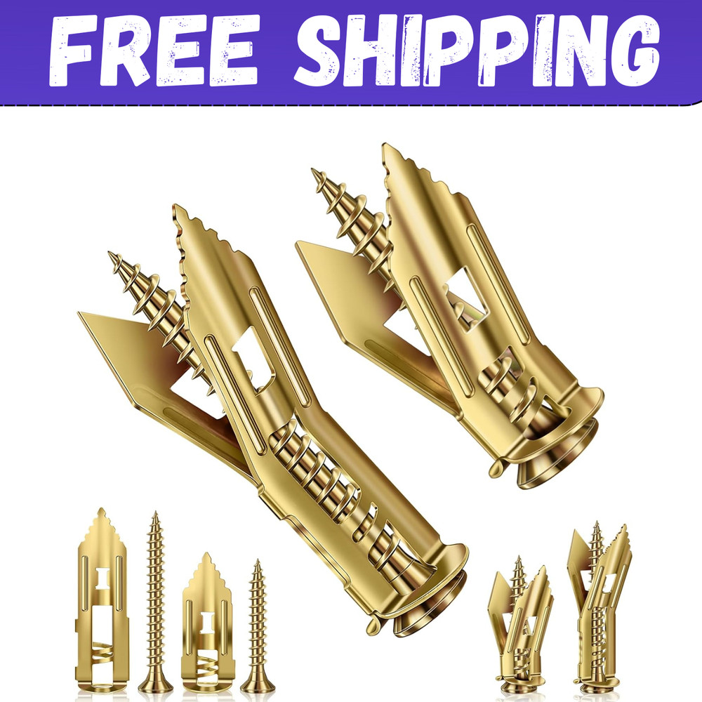 160 Pcs Self Drilling Drywall Anchors with Screws, 2Sizes 80 Sheetrock…