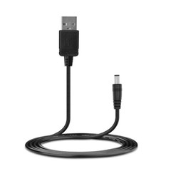 100cm Length Black USB Port DC5V 5.5×2.1mm DC Barrel Power Cable connector