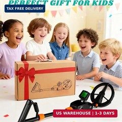Metal Detector for Kids, Lightweight & Waterproof with 7.5 Inch Search Coil, Int