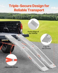 1000 lbs Aluminum Ramps 2Pcs Heavy-duty Loading Ramps with Handles