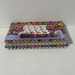 BLOOM Hardcover Spiral Notebook Journal Pen Sticker Set Colorful Lined Flowers