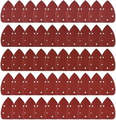 100PCS Triangle Sanding Pads for Oscillating Multi-Tool Hook Loop Sandpaper Disc