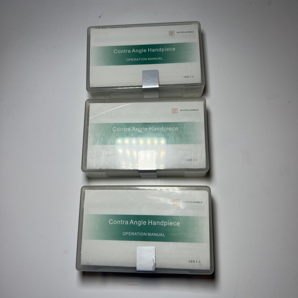 Dental Low Slow Speed Handpiece Contra Angle Push Button Fit E-Type Motors