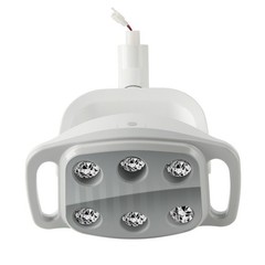 9W Dental 6 LED Lamp Oral Light Ra90 Lamp For Unit Chair 22MM / 26MM