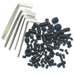 95Pcs Set Screws Assortment Kit with Hex Wrench, Grub Screws M3 M4 M5 M6 M8