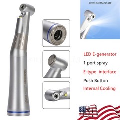 SANDENT Dental LED E-generator Internal Spray Contra Angle Slow Speed Handpiece