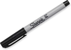 SHARPIE Permanent Markers Ultra Fine Point Black 12 Count 37001 NEW IN BOX BEST$