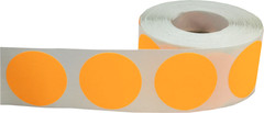 Circle Color Dot Stickers | 1.25″ Inches Round – 500 Pack | Pick One Color