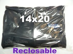 18 EXTRA LARGE 14”x 20” Reclosable Seal-Top Clear 2 Mil Merchandise Bags 14×20