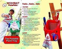 Wombat Portapaint for Indoor and Outdoor Speed Bucket Paint Tray Hand Tools
