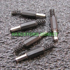 5x 5.5×2.1mm DC Power Supply Barrel Male Jack Plug PC DIY Pedal Connector R30