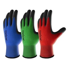 6 Pairs Safety Work Gloves With Grip For Men Women Oil/abrasion Resistant For Ge
