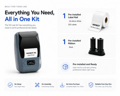 NIIMBOT M2 Label Printer Kit for Lab Vials Cryogenic Labeling No Smudge Bundle