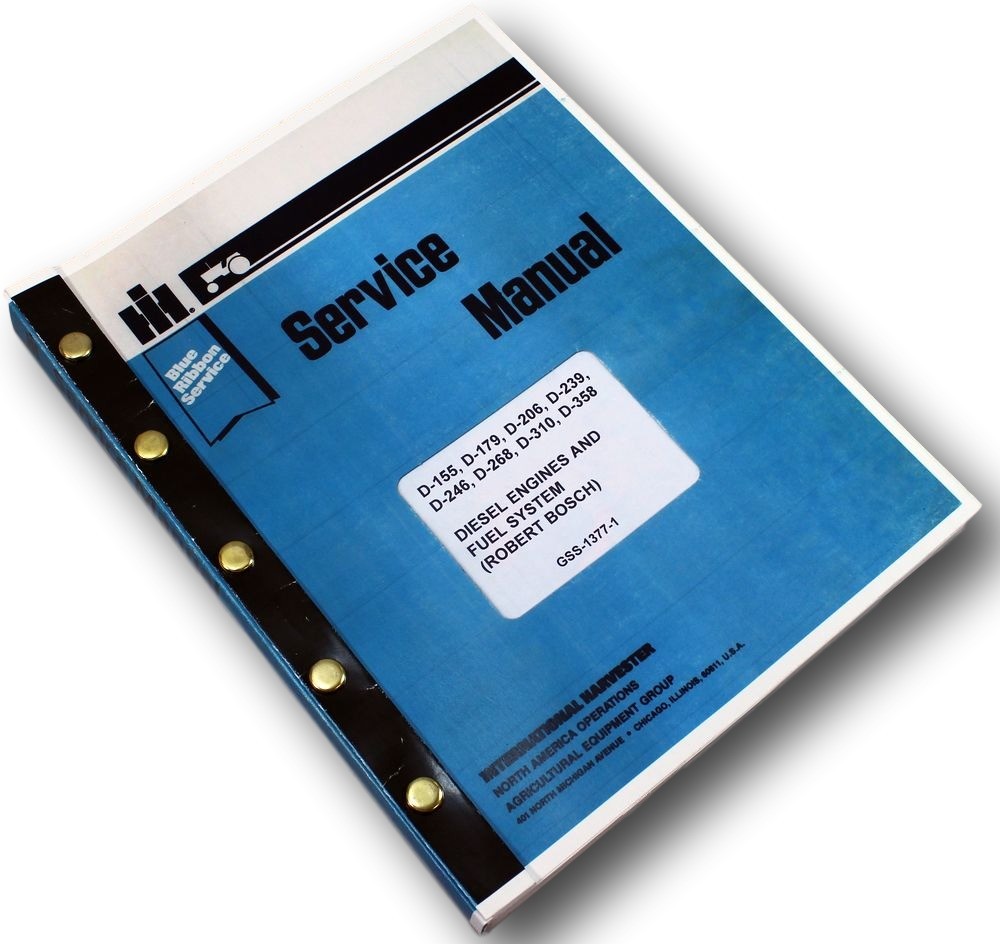 International Diesel Engines D239 D246 D268 Service Repair Shop Manual Ih Engine