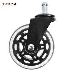 5 Pack 3 Inch Office Chair Caster Swivel Wheels Replacement Heavy Duty Low-Noise