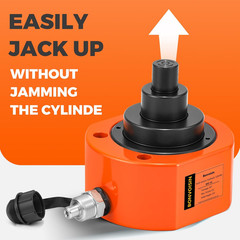 50T Low Profile Hydraulic Ram Jack – 2.56″ Stroke Lifting Cylinder