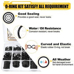 Metric EPDM Rubber O Ring Seals 3mm Cross Section 4mm – 122mm ID