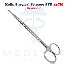 Kelly Scissor Straight 5″ Sharp/Sharp Dental Surgical Medical ENT Instruments