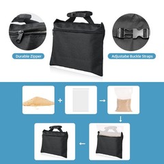 Sandbags 4 Packs with 4 PE Bags, Heavy Duty Sand Bags, Sand Bags for Weight w…
