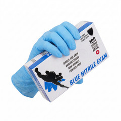 Blue Disposable Nitrile Gloves 3 Mil Medium, Latex-Free, 1000 Gloves per Case