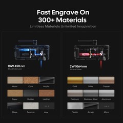 LaserPecker LP4 10W Laser Engraver Cutter 4000mm/s Metal/Wood/Acrylic DIY Marker