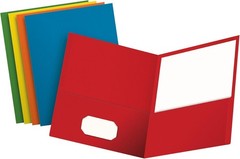 Oxford Two Pocket Folders 25 Count Assorted Colors Letter Size New 57513EE