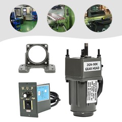 High Torque 110V 15RPM 90K Low Speed AC Gear Reducer Motor Reversible + Governor