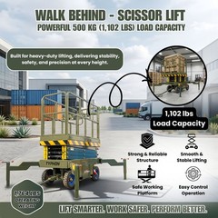 TYPHON xFlex-2037W Walk-Behind Scissor Lift 1102 lbs load capacity Electric 110V