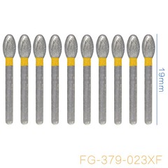 Dental Diamond Burs FG Egg Football 379/023XF Extra Fine Grit High Speed 50Pcs