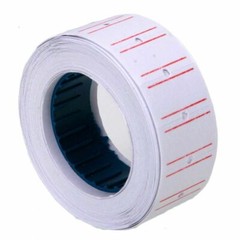 10 Roll 6000pcs White Price Tag Sticker MX 5500 Gun Adhesive Labels 1 Refill ink
