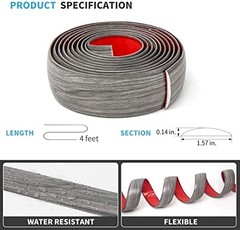 Art3d Self Adhesive Vinyl Floor Transition Strip, Laminate Floor Strip Floor Fla