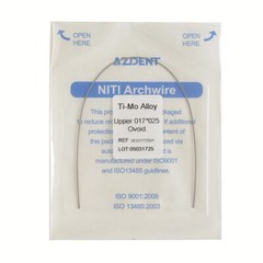 Dental Beta TMA Arch Wires Ti-Mo Alloy Rectangular Ovoid Form 17X25Upper /Lower