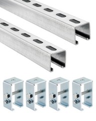 4.75 Feet Strut Channel Trolley Track 1-5/8″, w/ Channel Trolley Track Hanger US