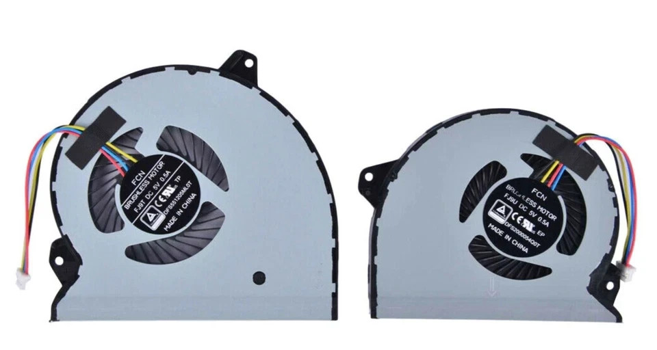 for Asus Rog Strix GL702VM GL702VM-DS74 Replacement CPU GPU Cooling Fan