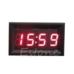 Car Truck Digital Electronic Clock LED Screen Display Electronic Watch 12V/24V