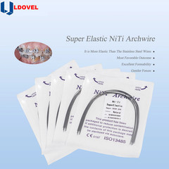 10pcs/pk Dental Ortho Elastic Niti Arch Wire Rectangular Natural Bracket Braces