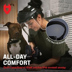 NoCry Safety Face Shield – Anti-Fog Impact Resistant Adjustable Headgear
