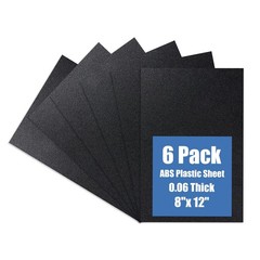 Plastic Sheet 8″ x 12″ x 0.06″, Black PVC Board Flexible 8×12-1.5MM,